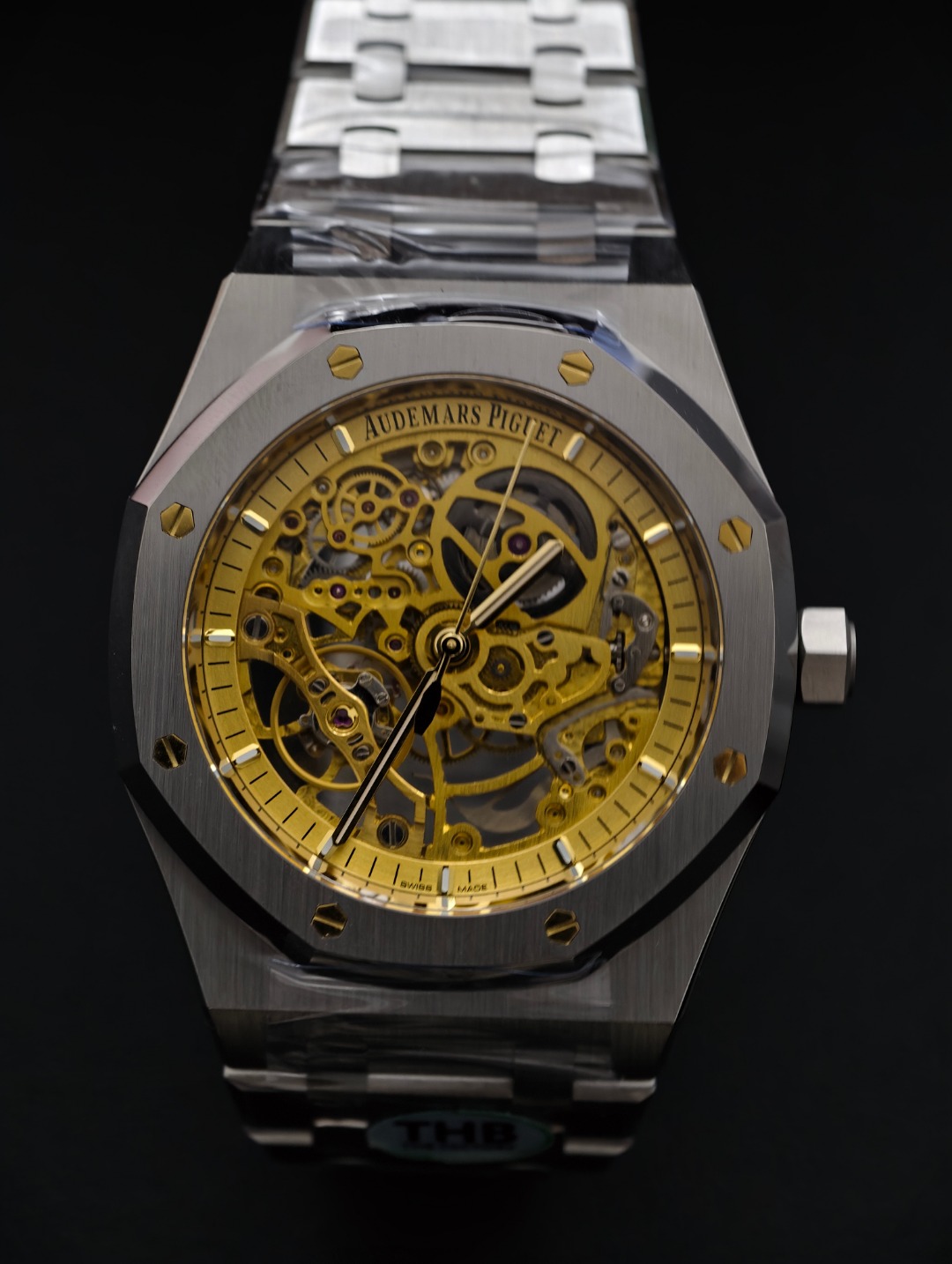 Audemars Piguet Roayl Oak Skeleton Black, skeleton dial