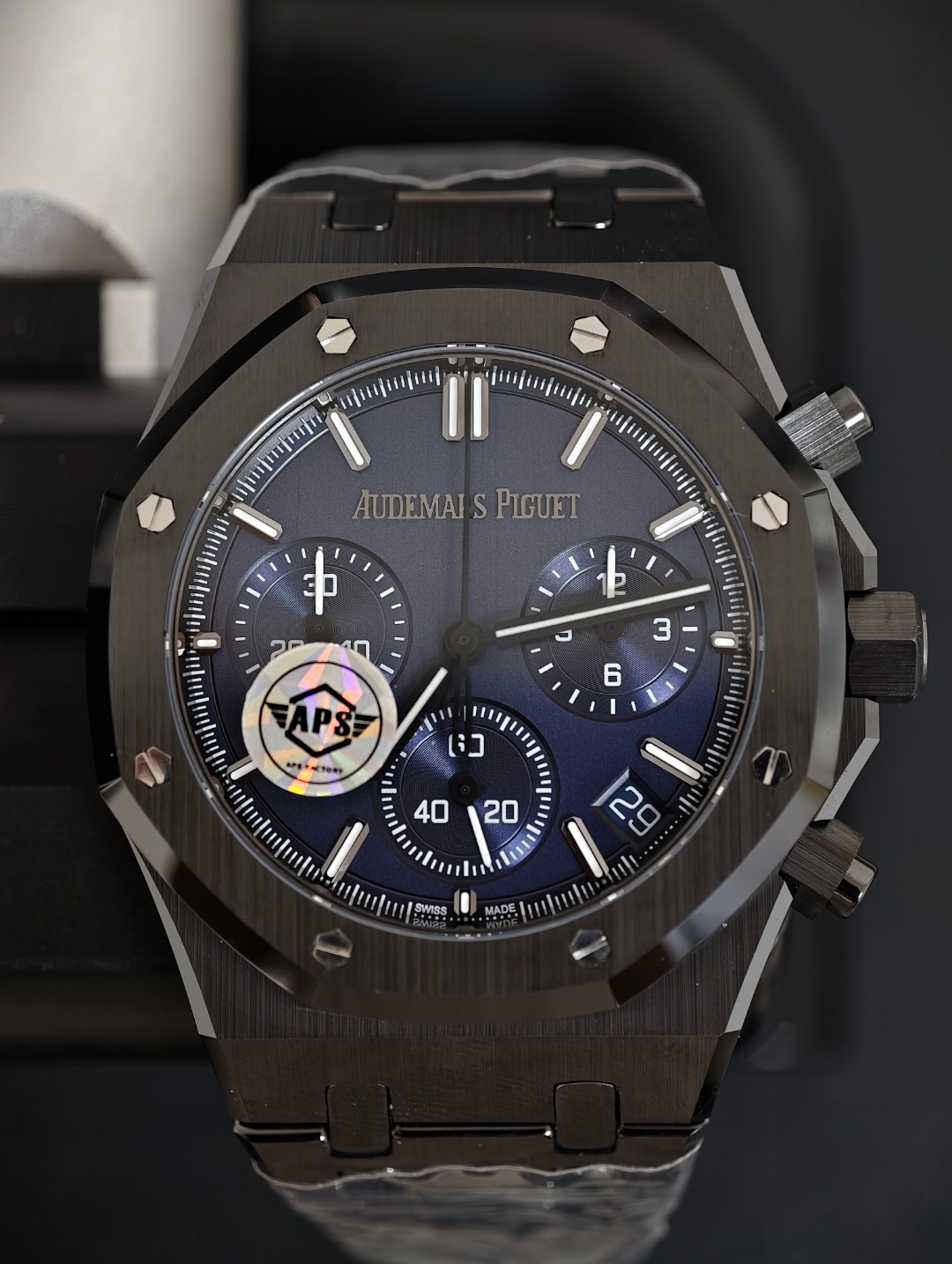 Audemars Piguet Royal Oak Black Ceramic Chrono, Blue dial