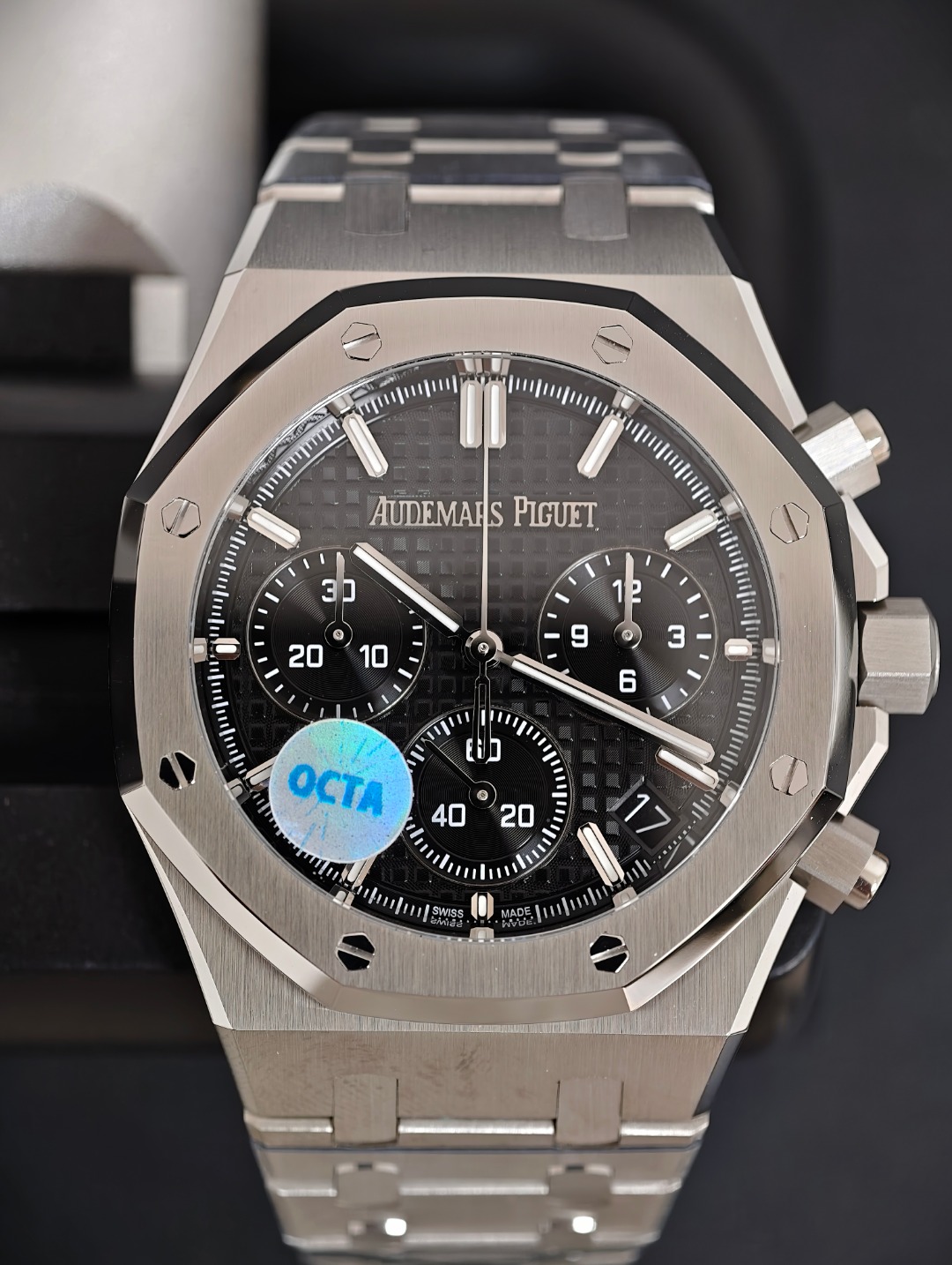 Audemars Piguet Royal Oak Chrono Black, Black dial