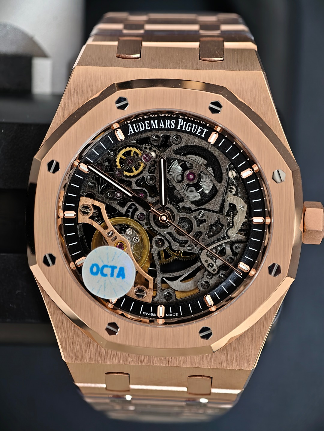 Audemars Piguet Royal Oak Skeleton Rose Gold, skeleton dial