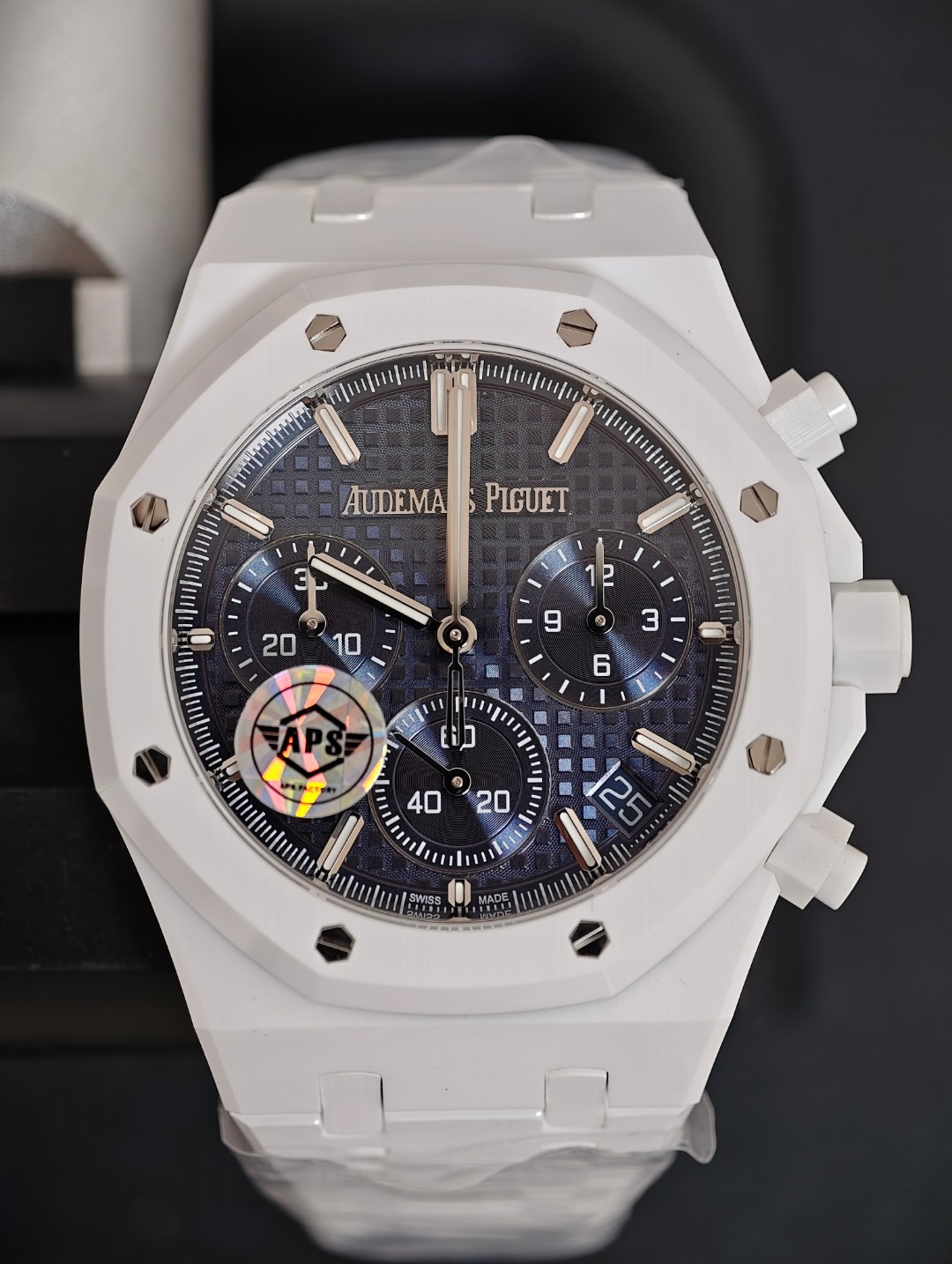 Audemars Piguet Royal Oak White Ceramic, Blue dial