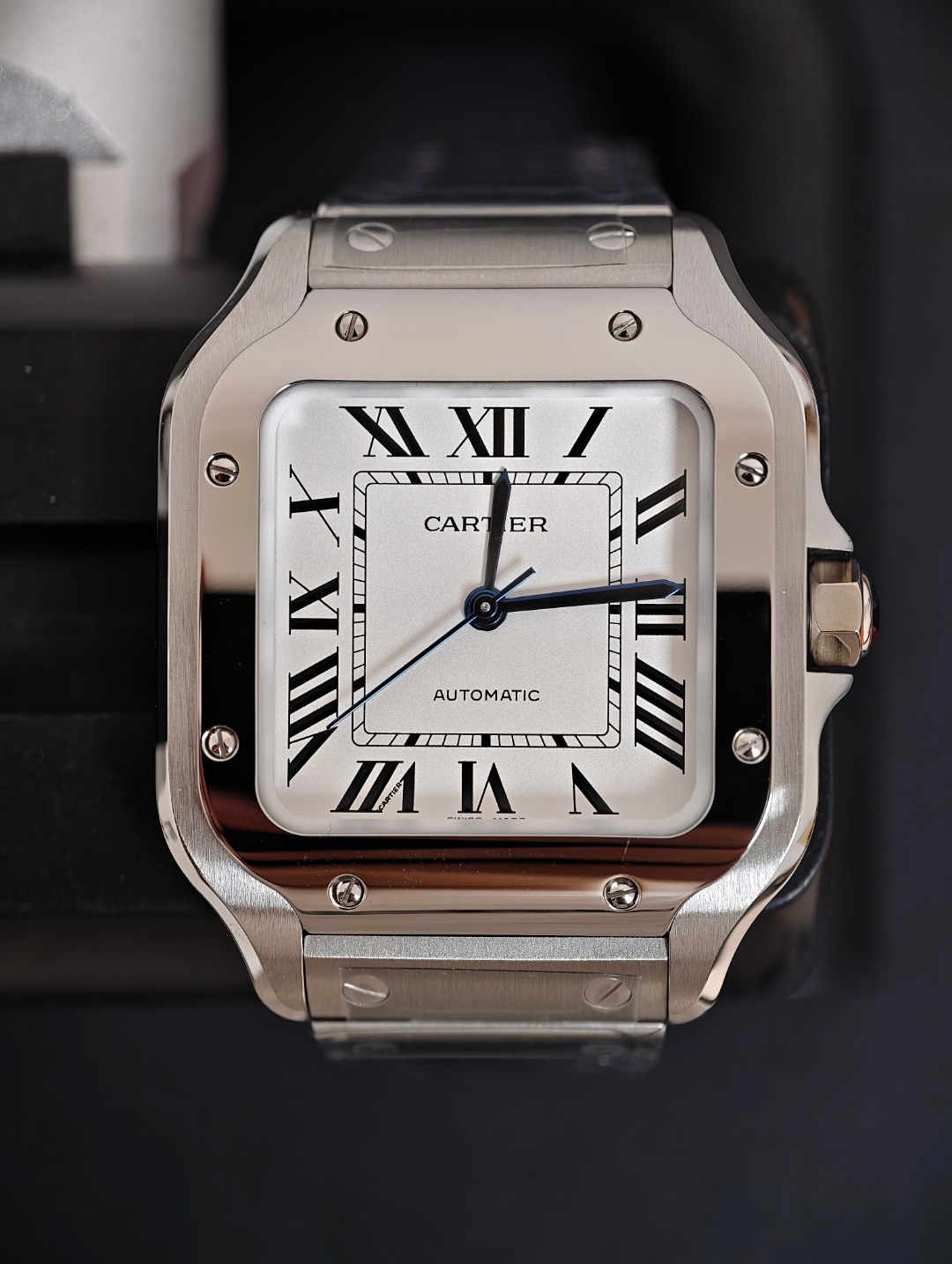 Cartier Santos Medium, White dial