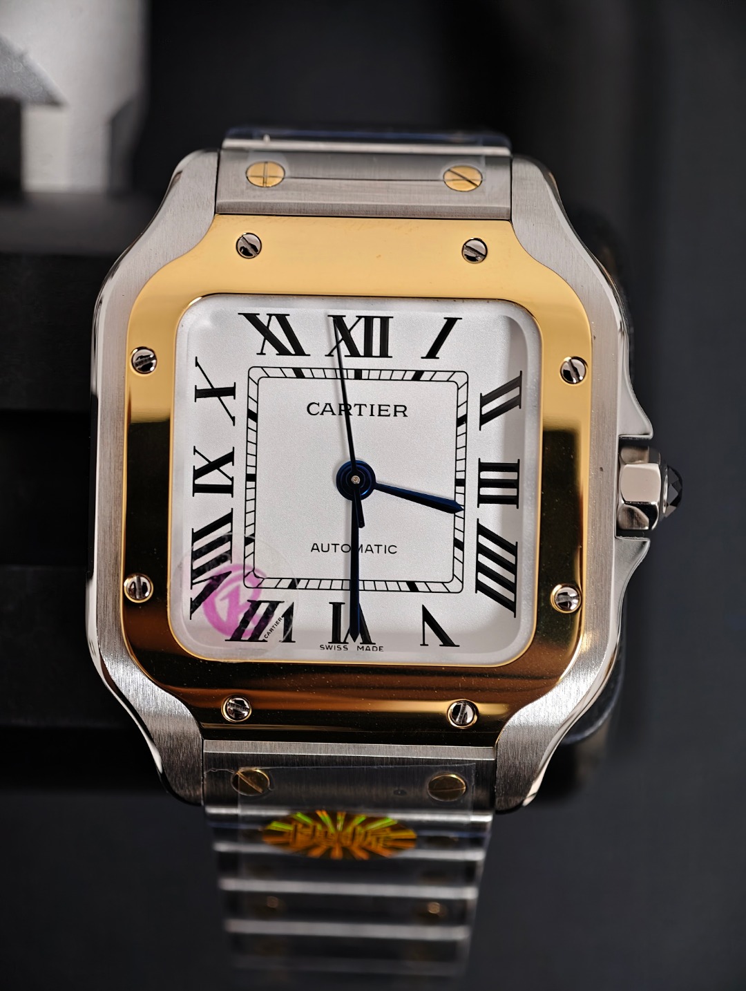 Cartier Santos Medium, White dial