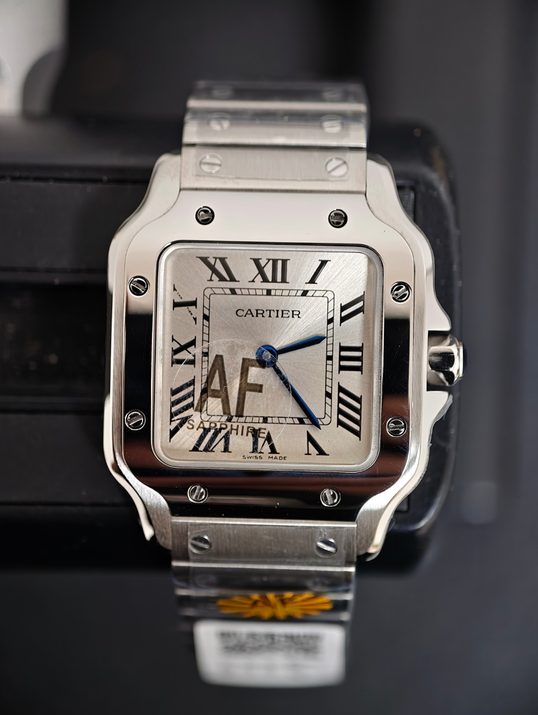 Cartier Santos Small, Silver dial