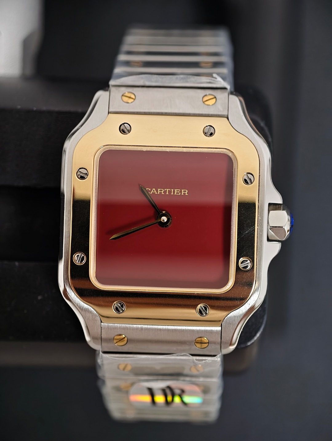 Cartier Santos Small Burgundy Dial, Burgundy dial