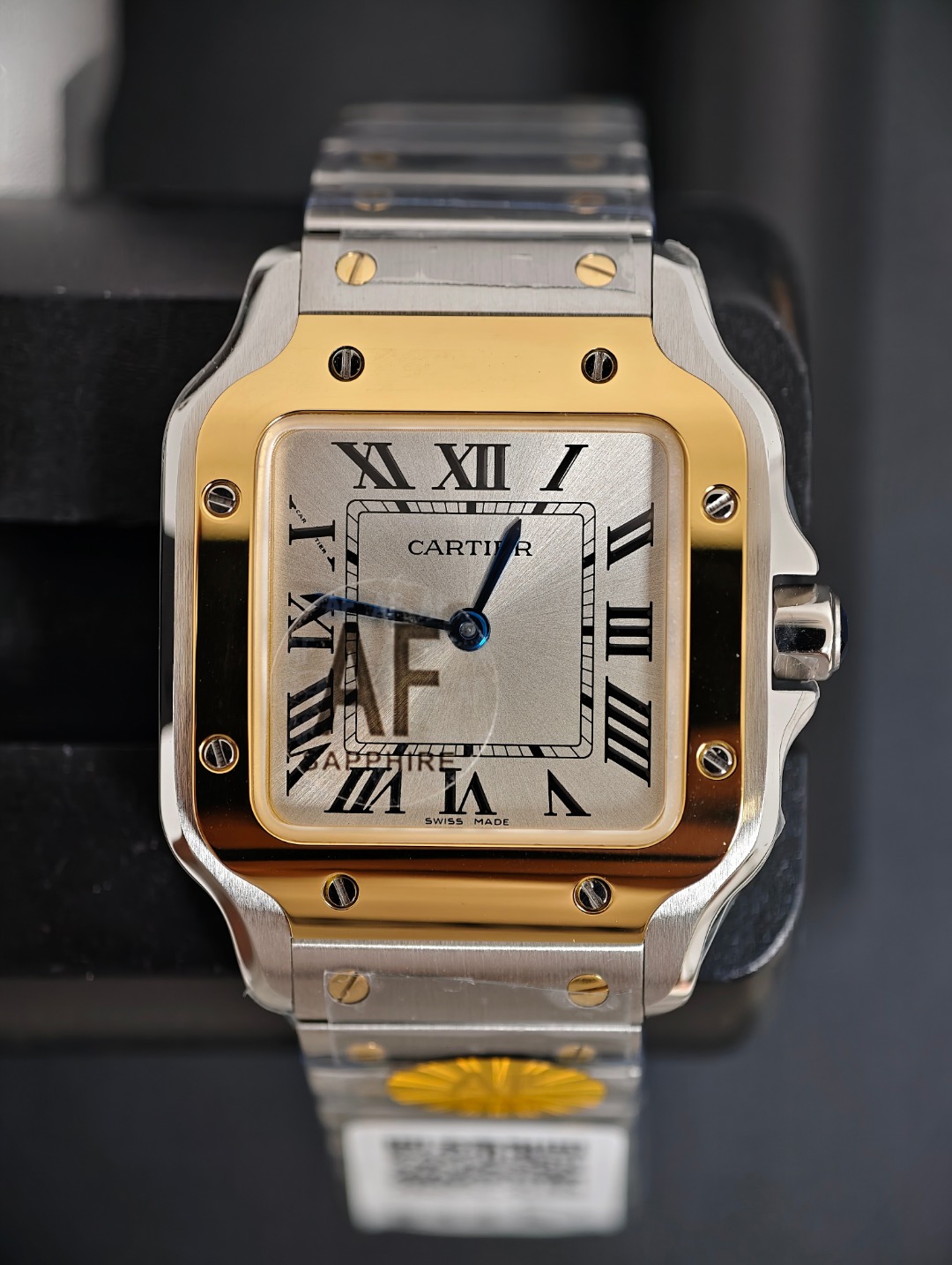 Cartier Santos Small Two Tone, Silver dial