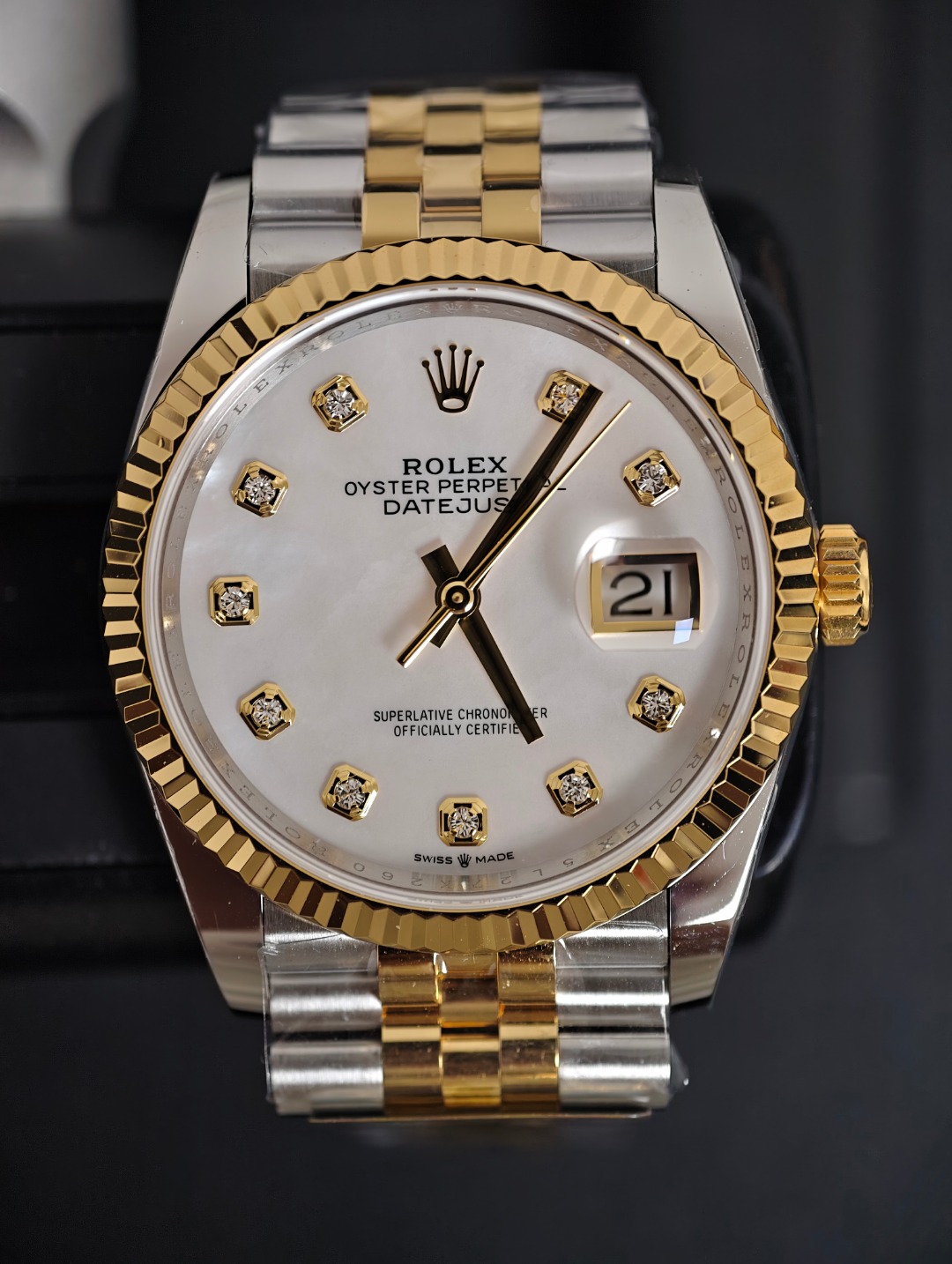 Rolex Datejust 36, MOP dial