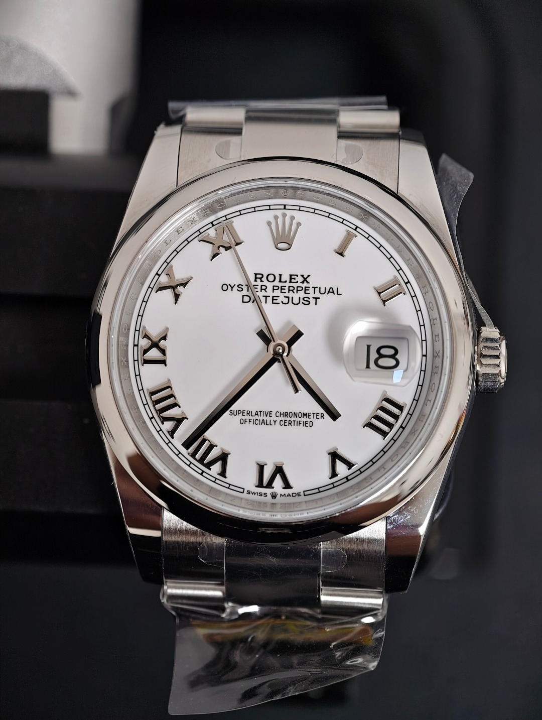 Rolex Datejust 36 Roman Dial, White dial