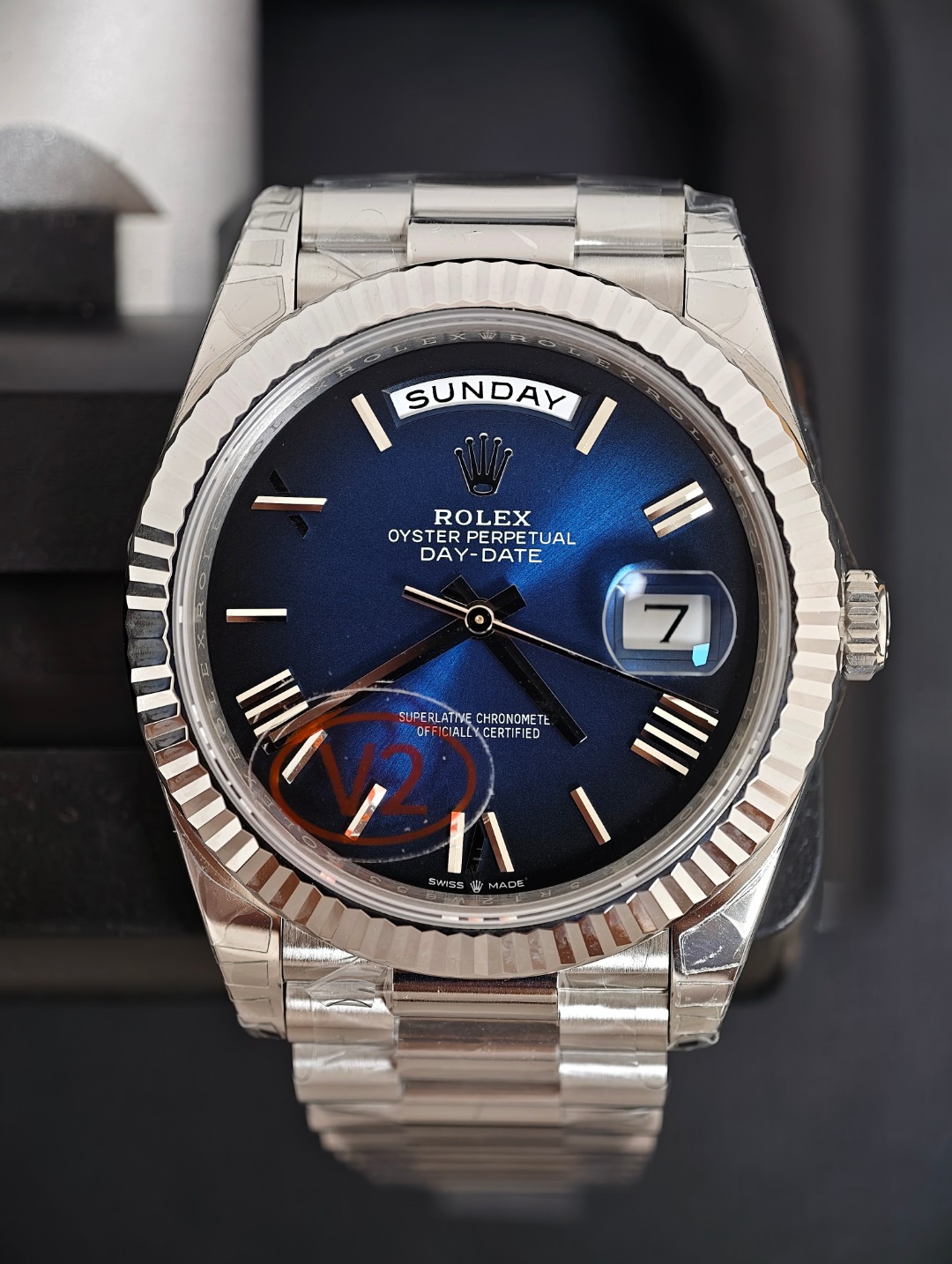 Rolex DayDate Blue Ombre, Blue dial