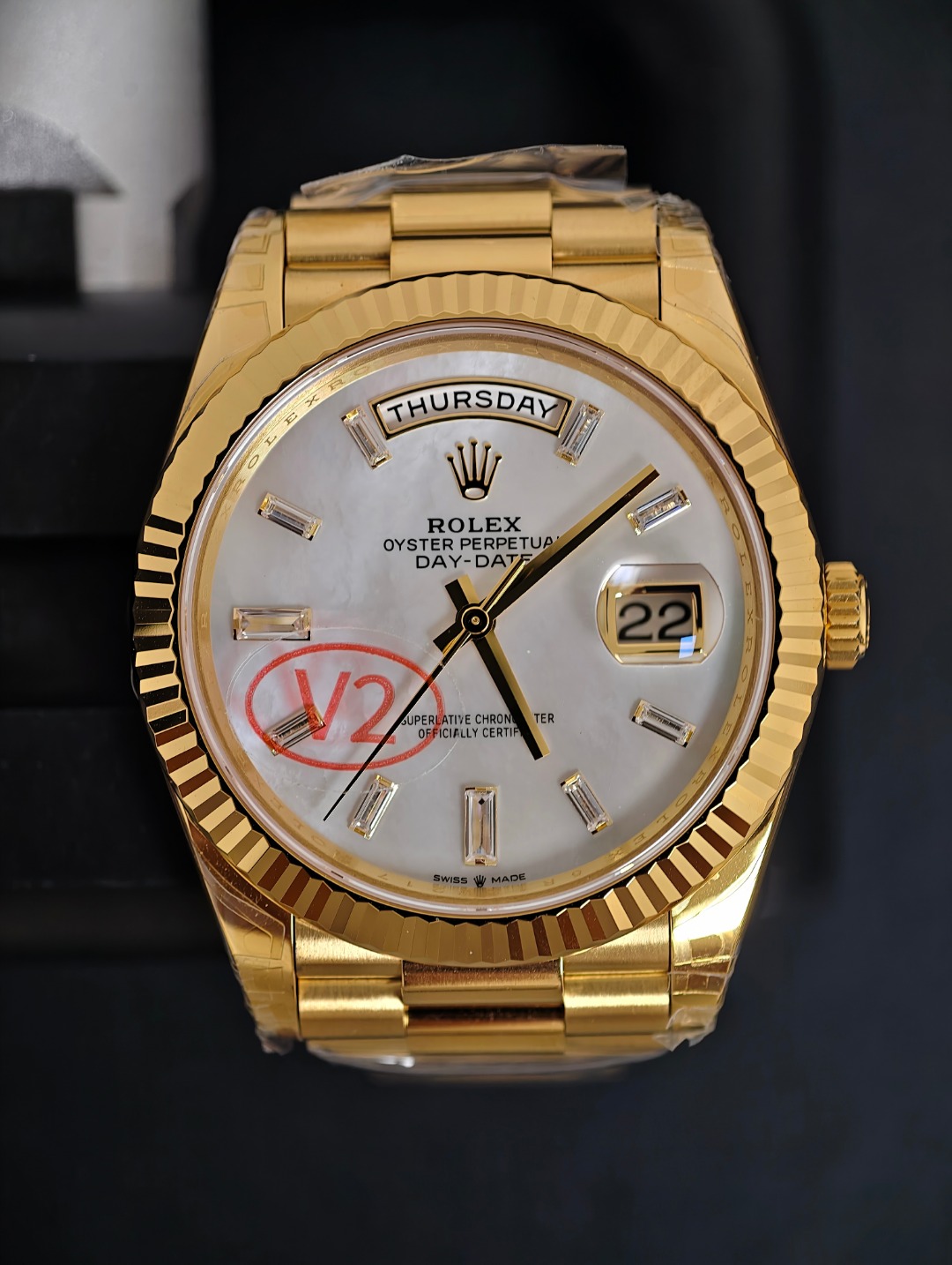 Rolex DayDate Gold MOP, MOP dial