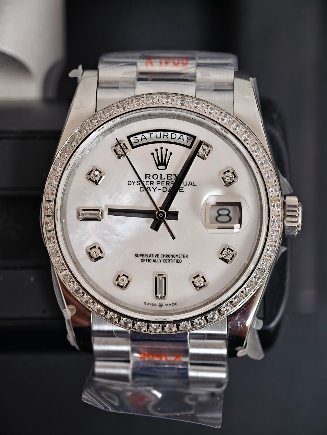 Rolex DayDate MOP 36, MOP dial
