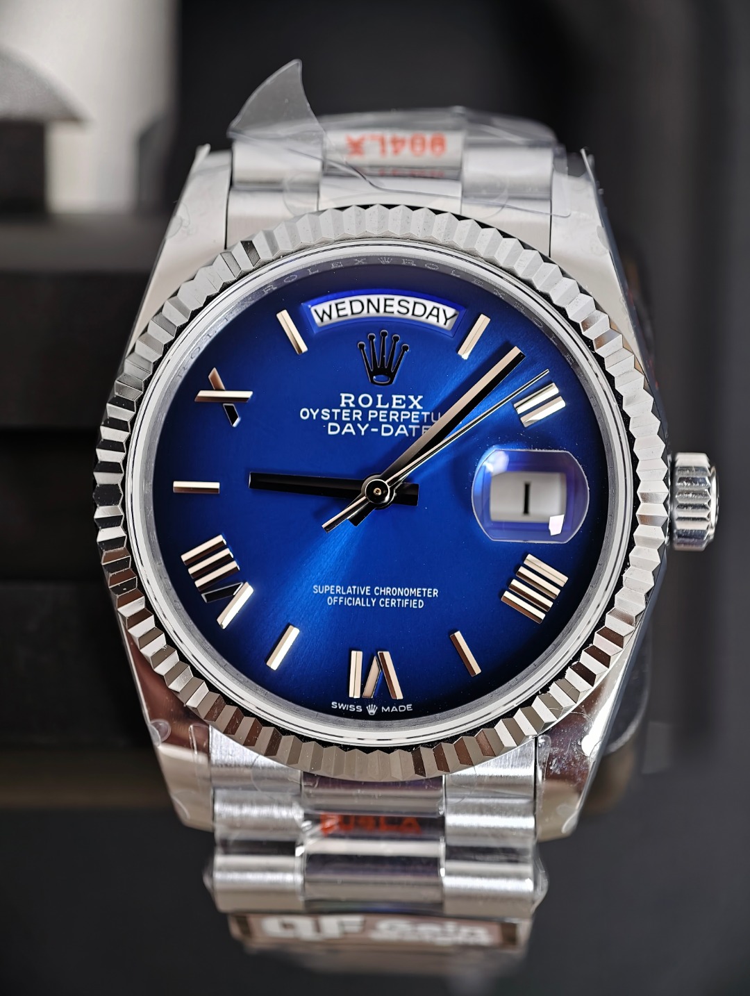 Rolex DayDate Ombre Blu, Blue dial