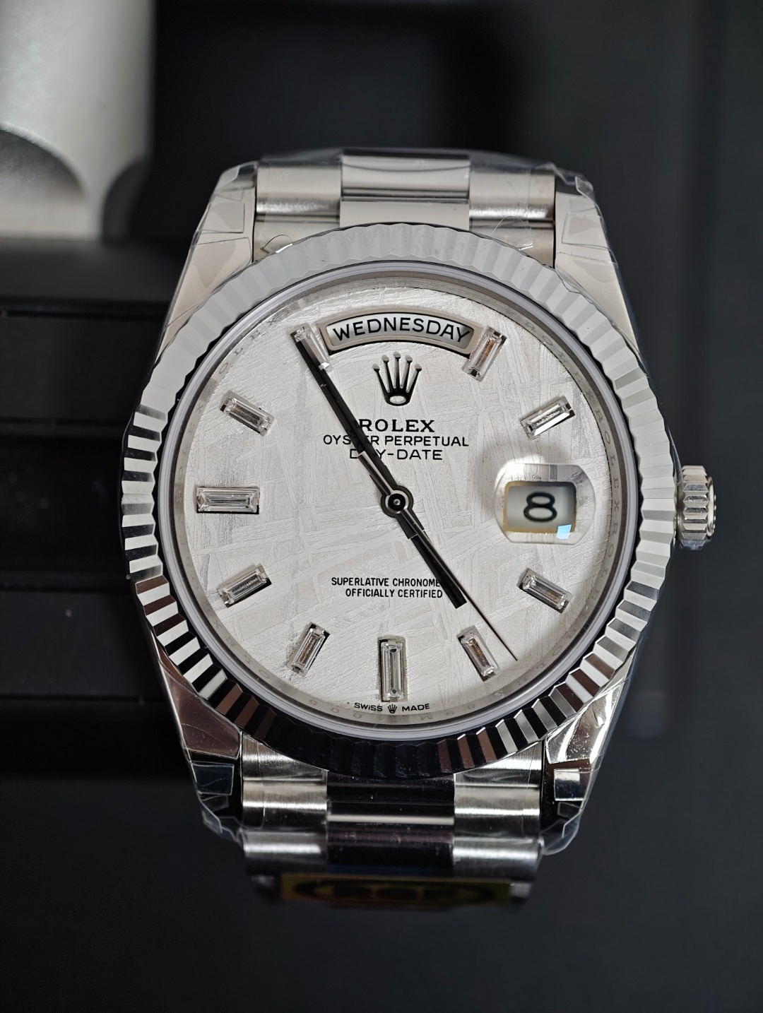 Rolex DayDate Platinum Metheorite, Metheorite dial