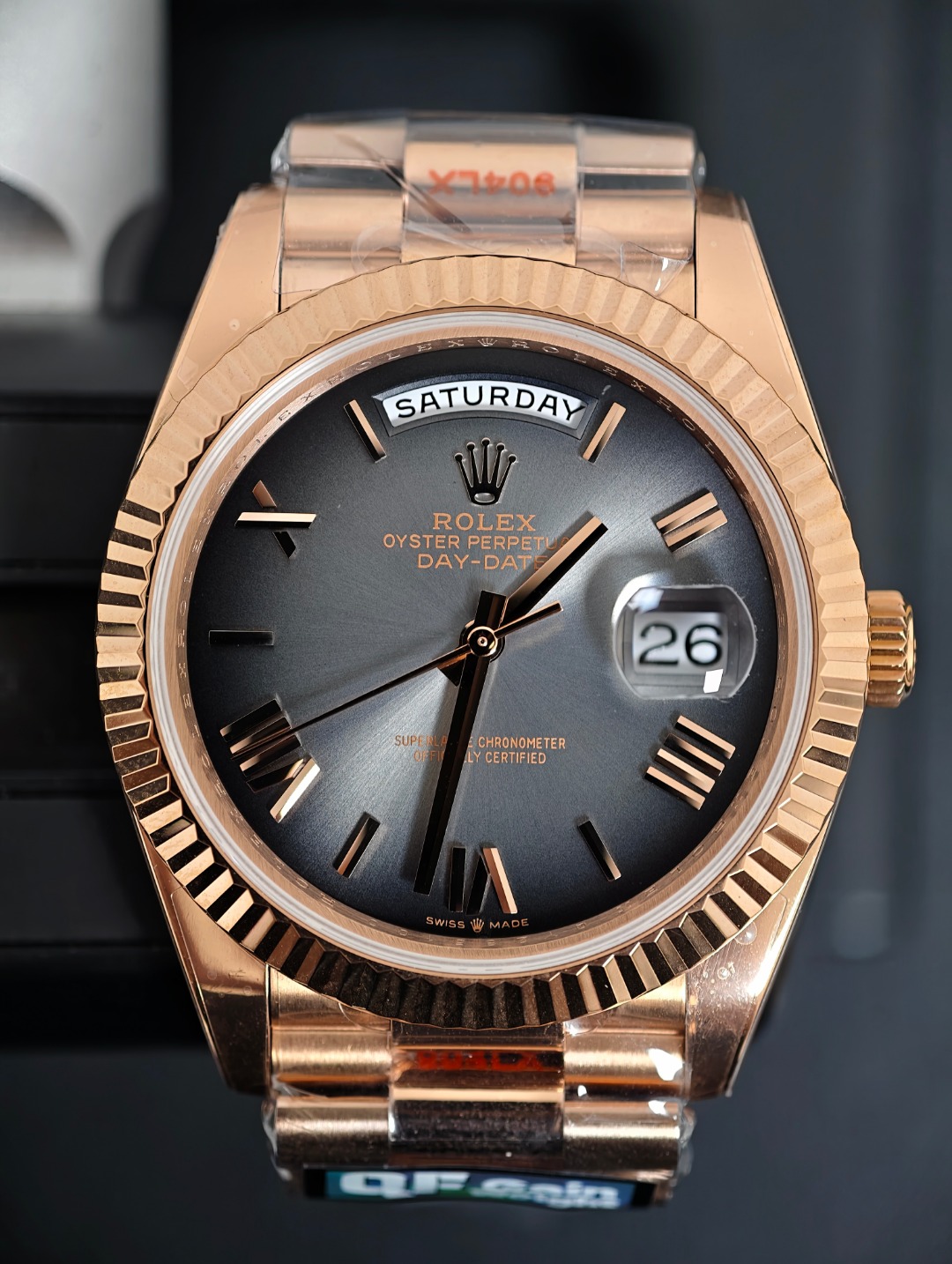 Rolex DayDate Rose Gold Ombrè, Ombrè dial