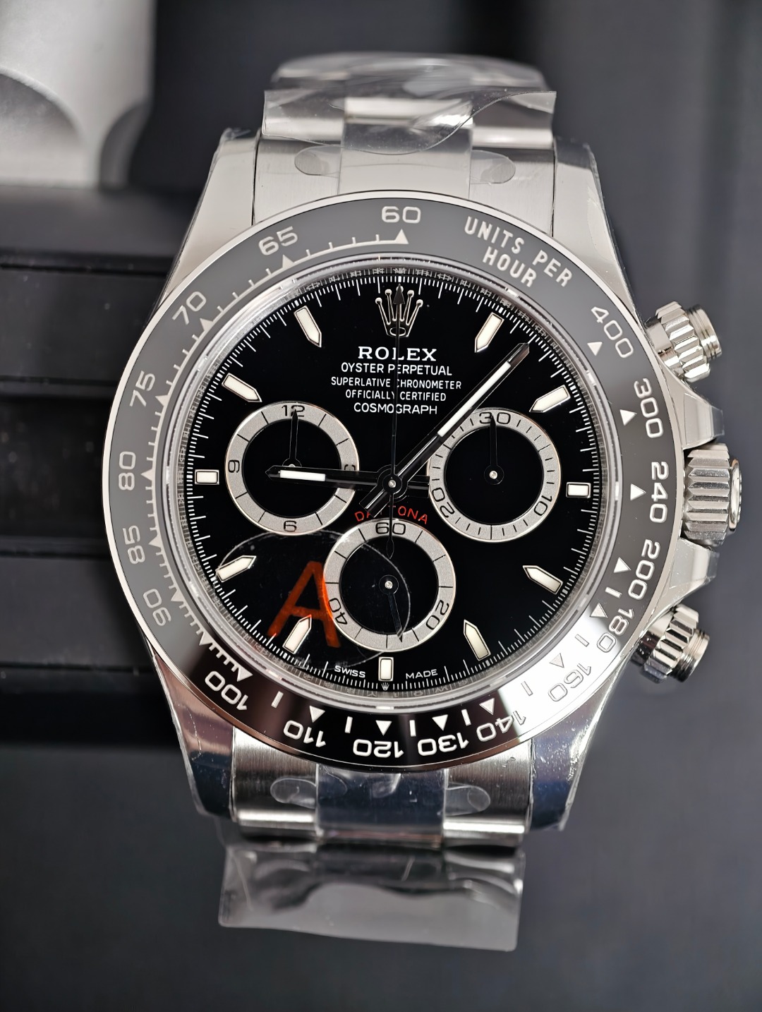 Rolex Daytona Black Ceramic 4131, Black dial