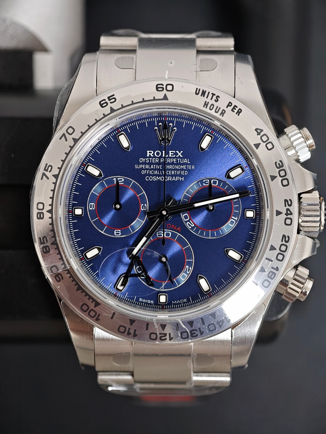 Rolex Daytona Blue, Blue dial