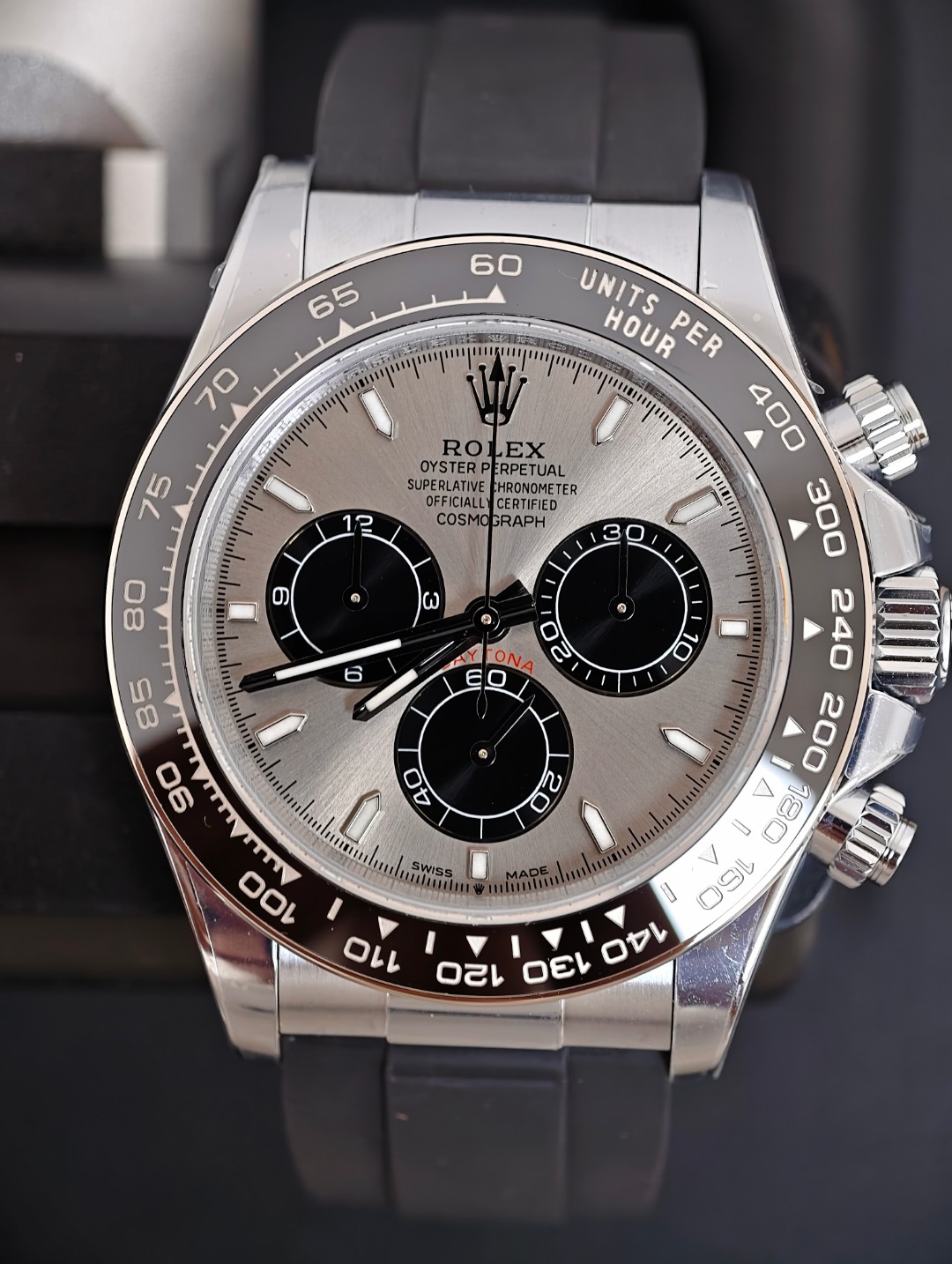Rolex Daytona Grey Oysterflex, Grey dial