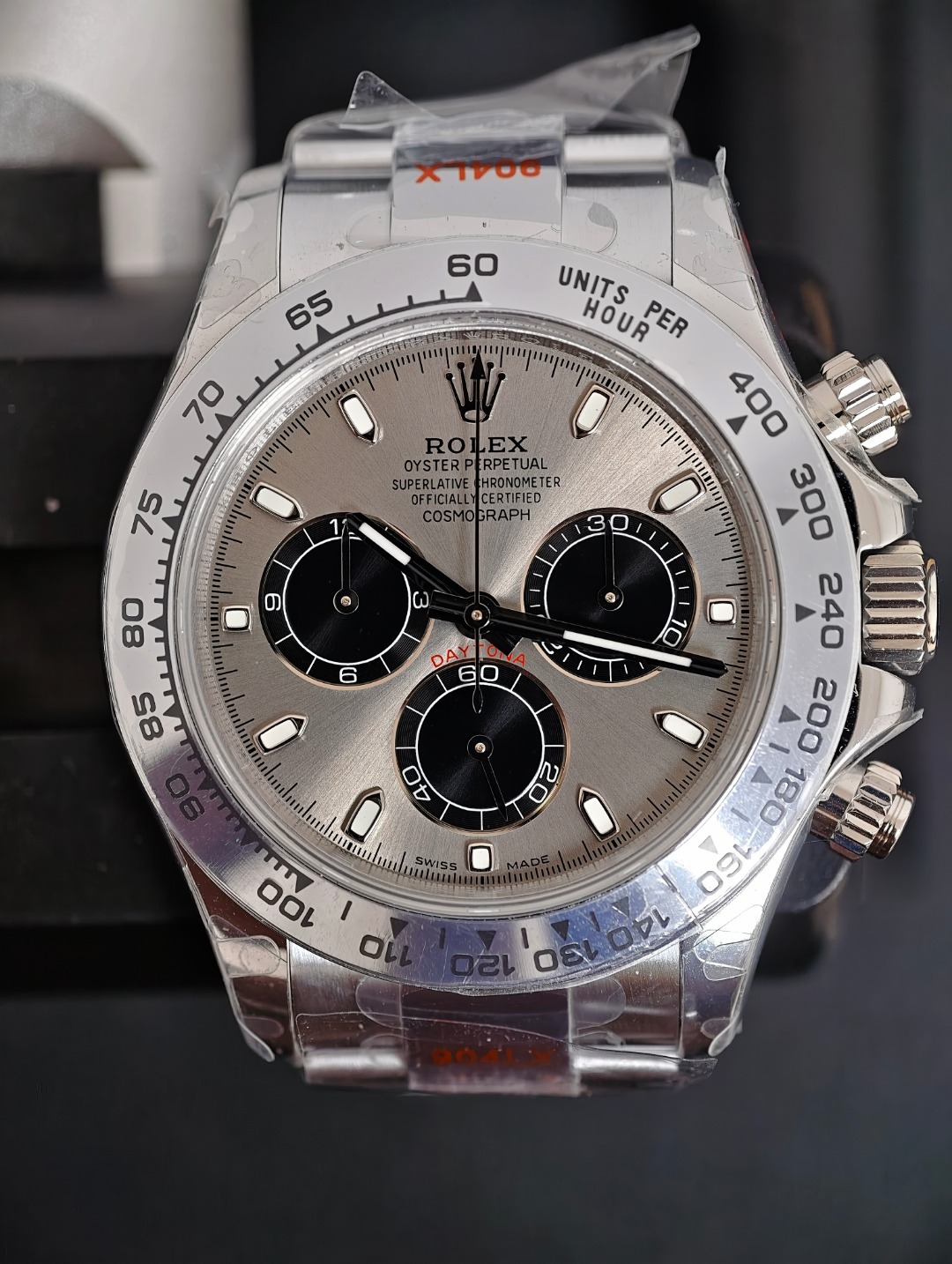 Rolex Daytona Platinum 4130, Grey dial