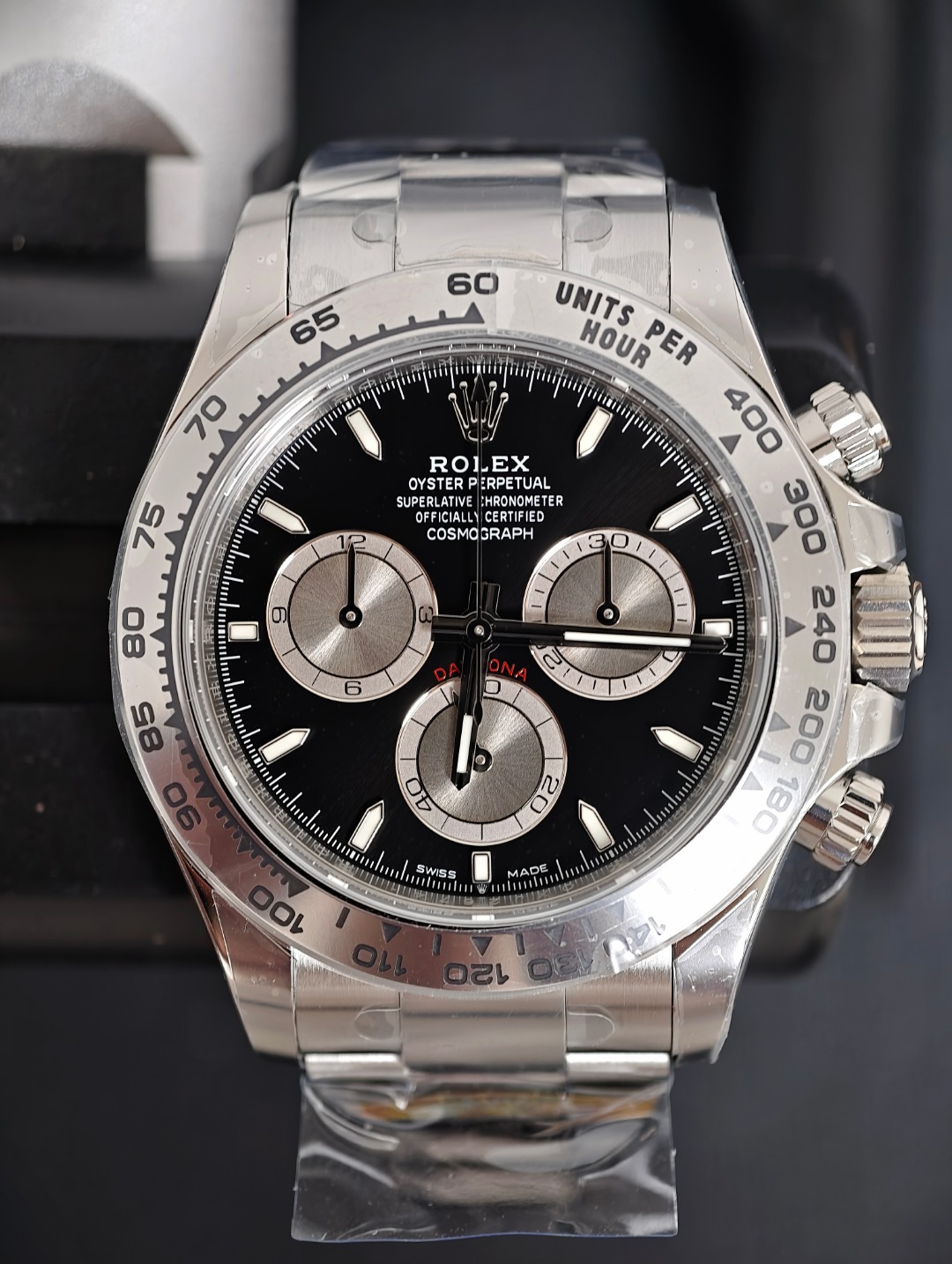 Rolex Daytona Platinum 4131, Black/Grey dial