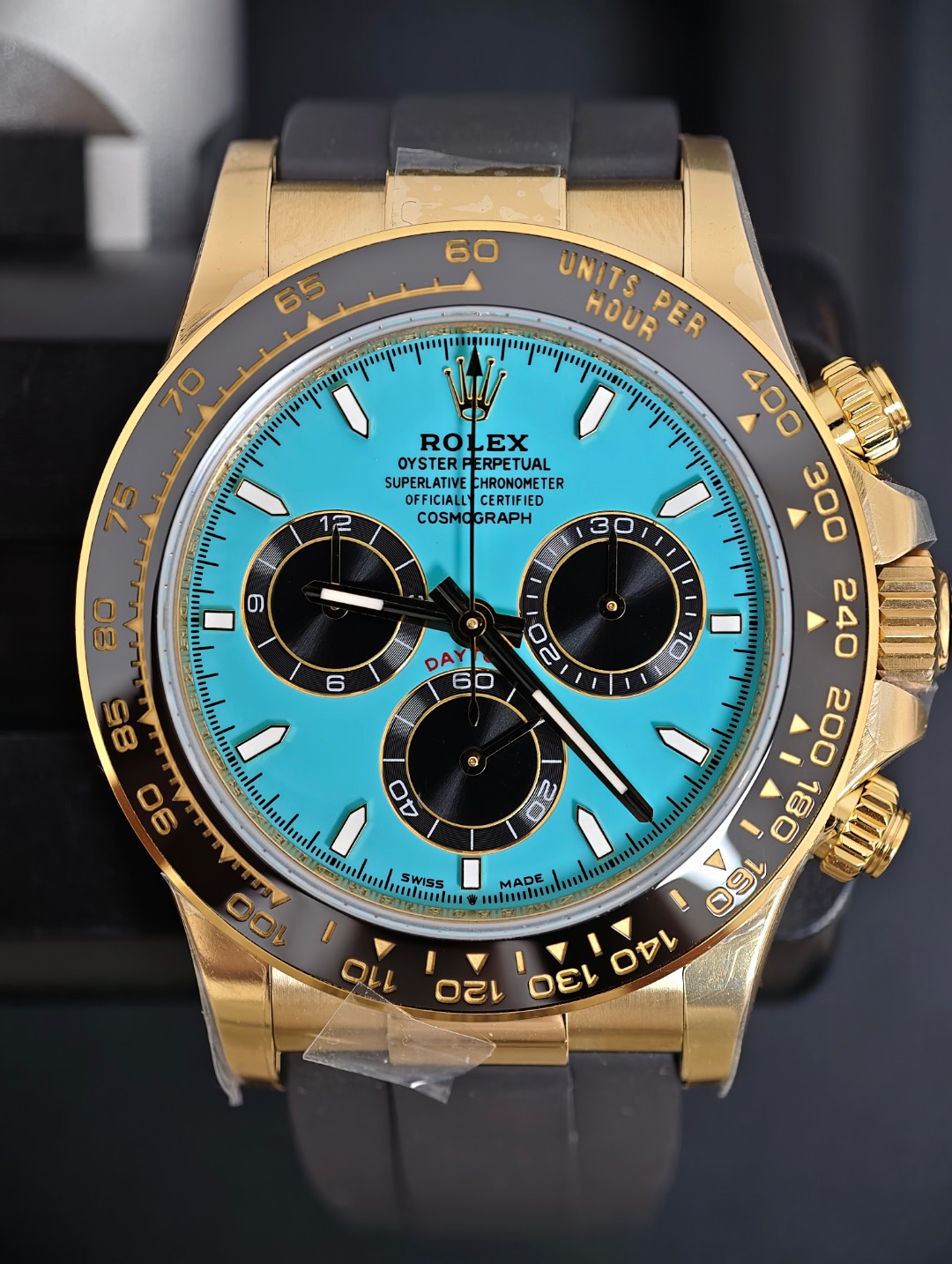 Rolex Daytona Tiffany Oysterflex, Tiffany dial