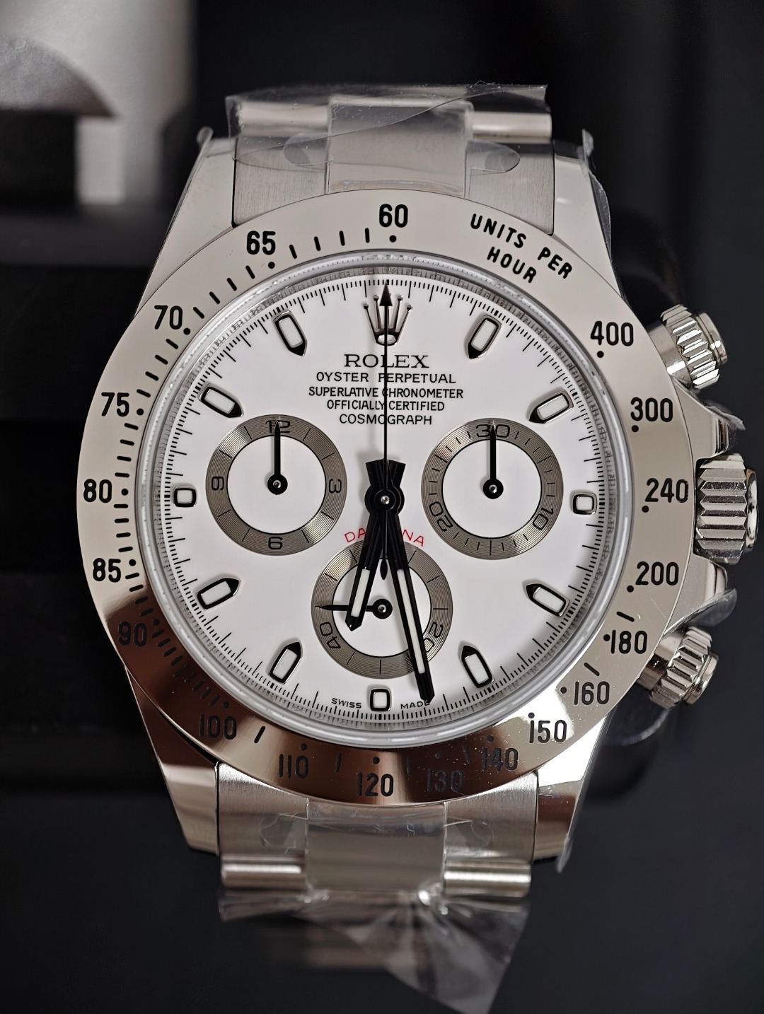 Rolex Daytona White Steel, White dial