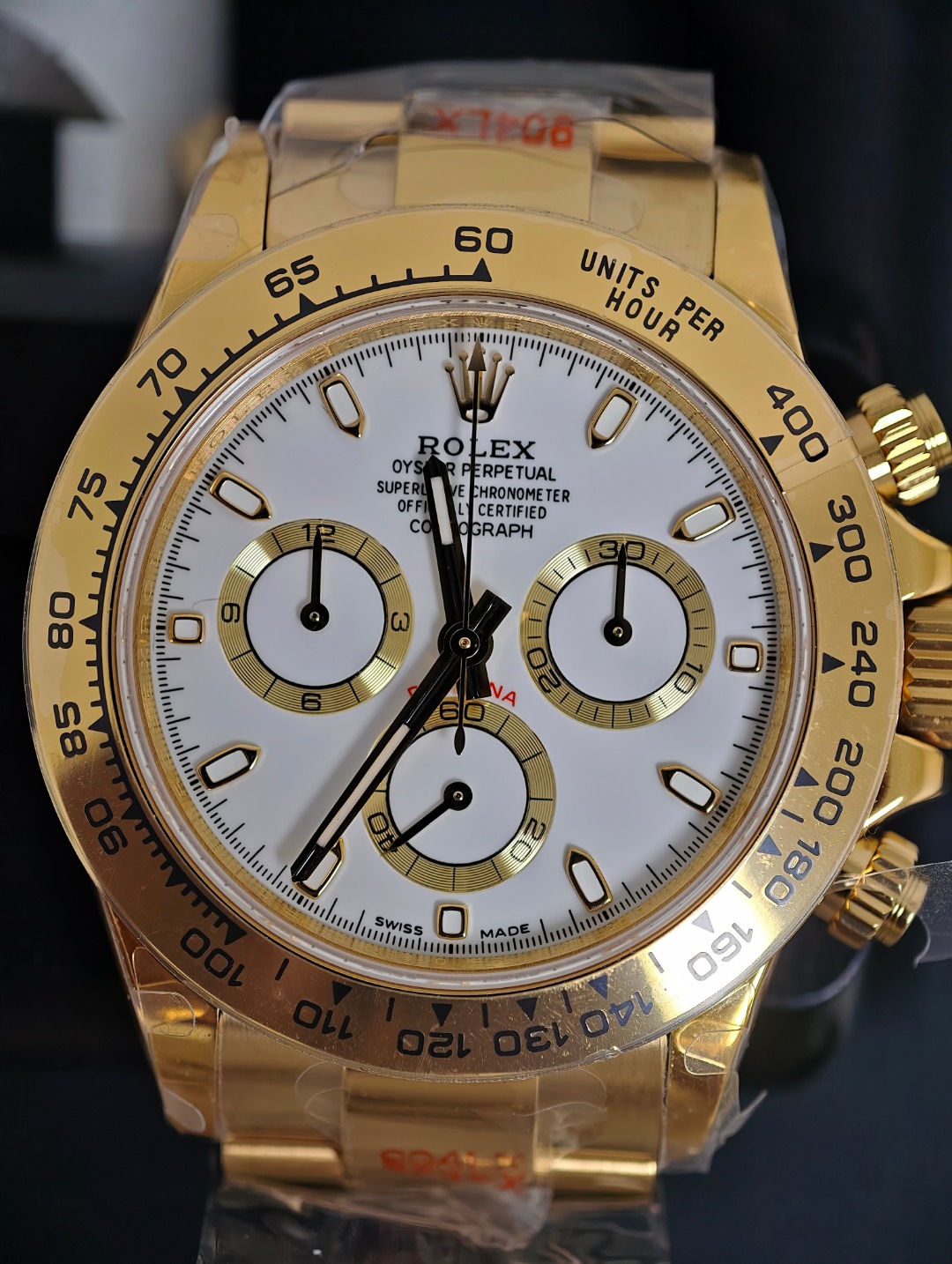 Rolex Daytona Yellow Gold, White dial