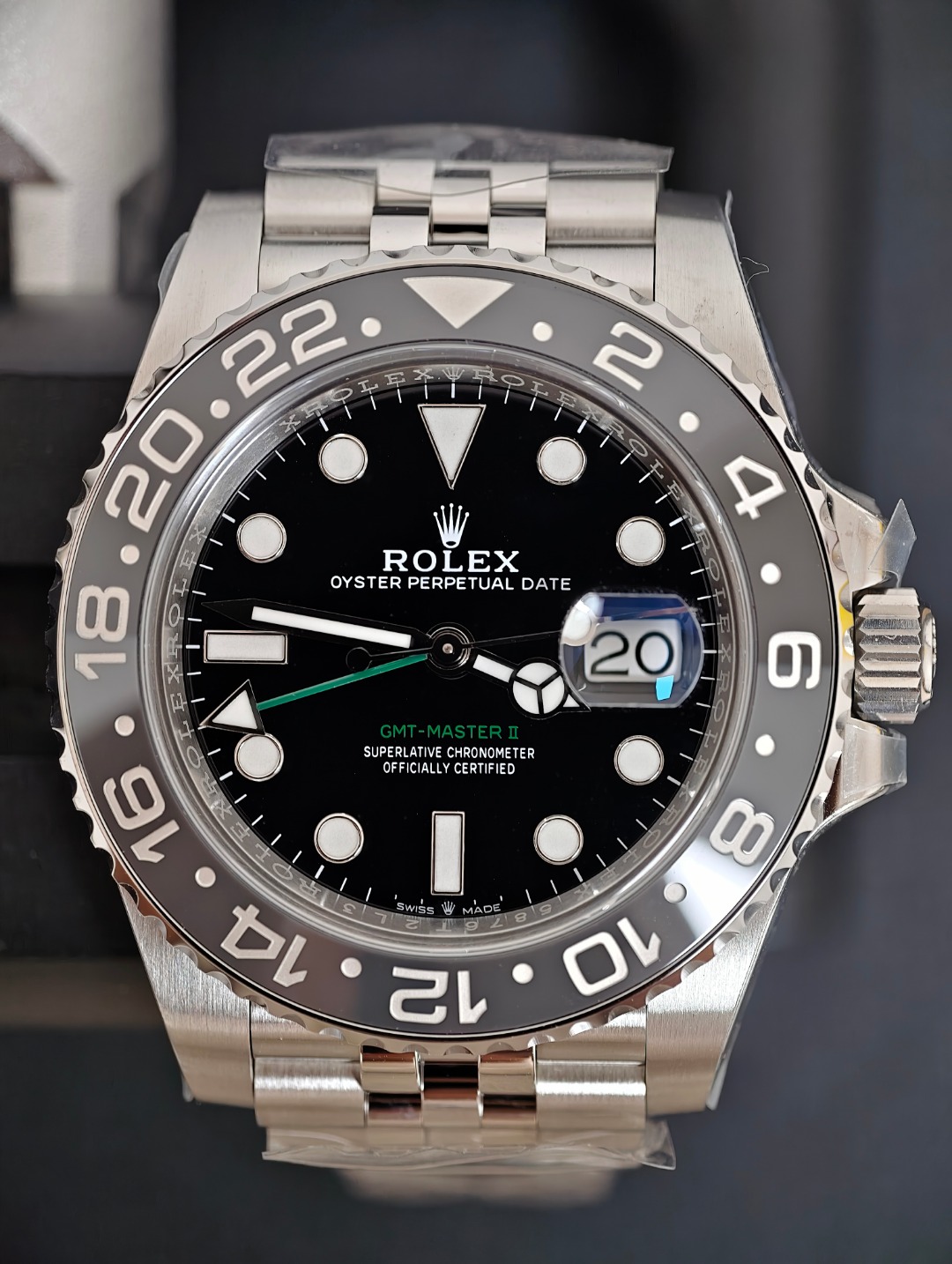 Rolex GMT Master Bruce Wayne, Black dial