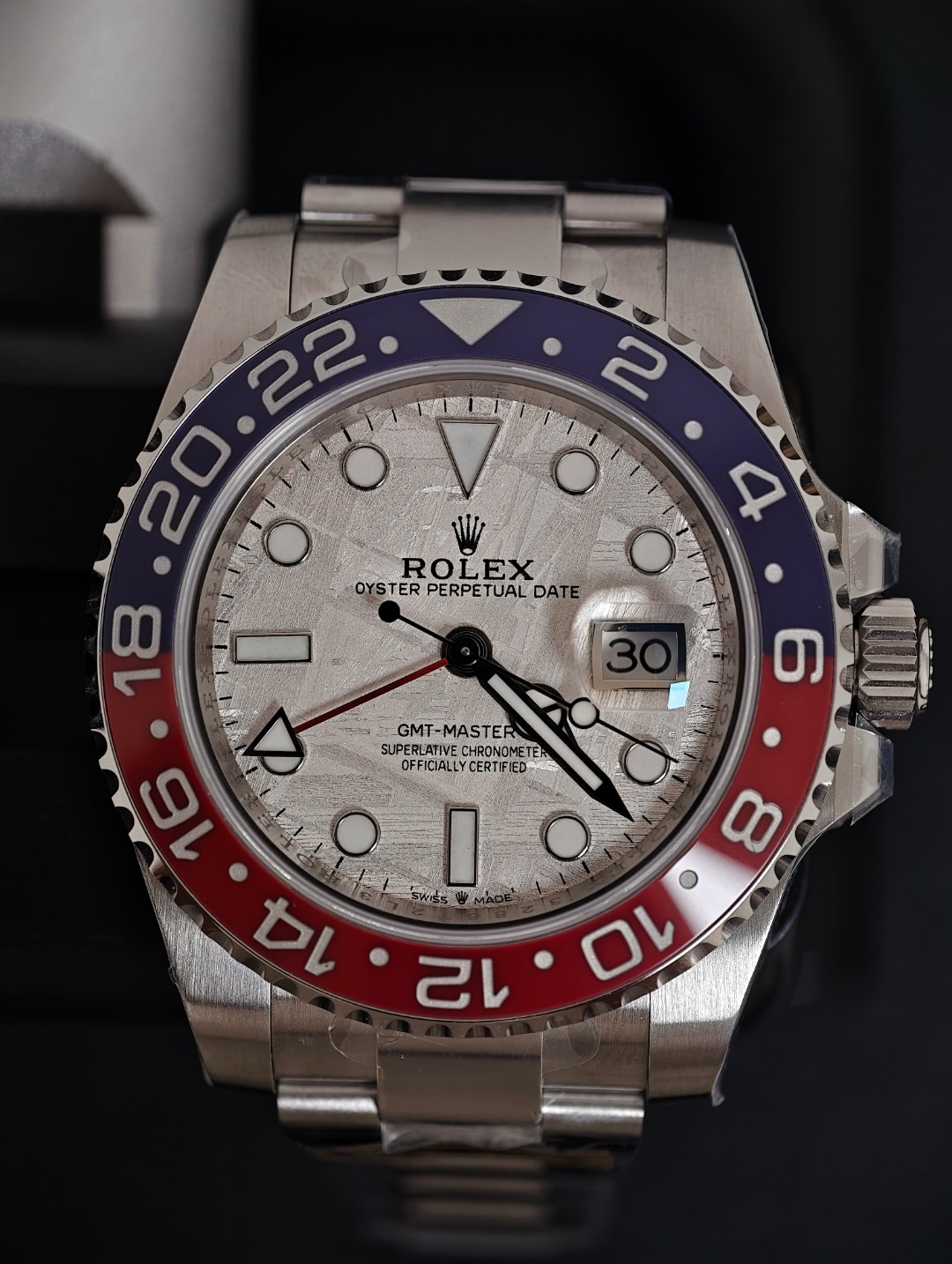 Rolex GMT Master Metheorite, Metheorite dial
