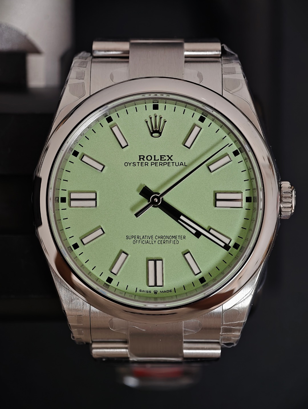 Rolex Oyster Pistacchio, Pistacchio dial