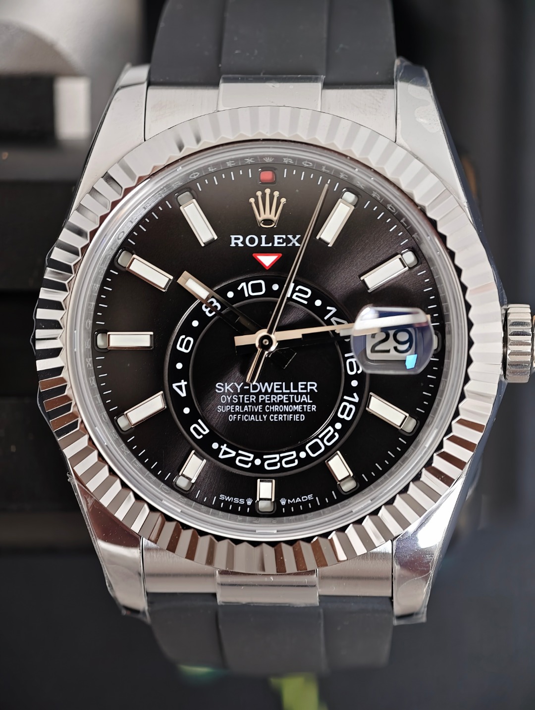 Rolex Skydweller Black, Black dial
