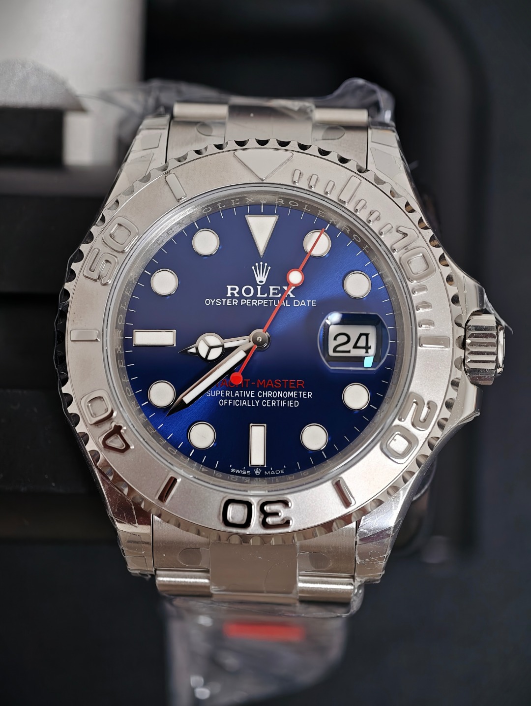 Rolex Yachtmaster Blue, Blue dial