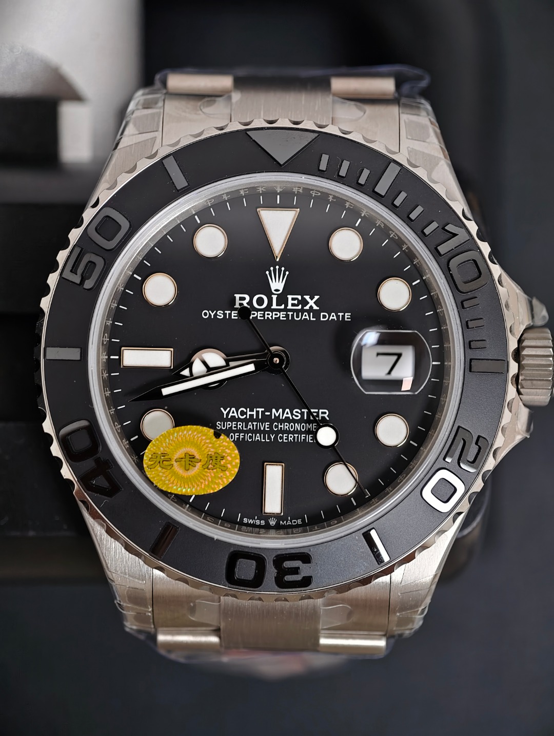 Rolex Yachtmaster Ttitanium, Black dial