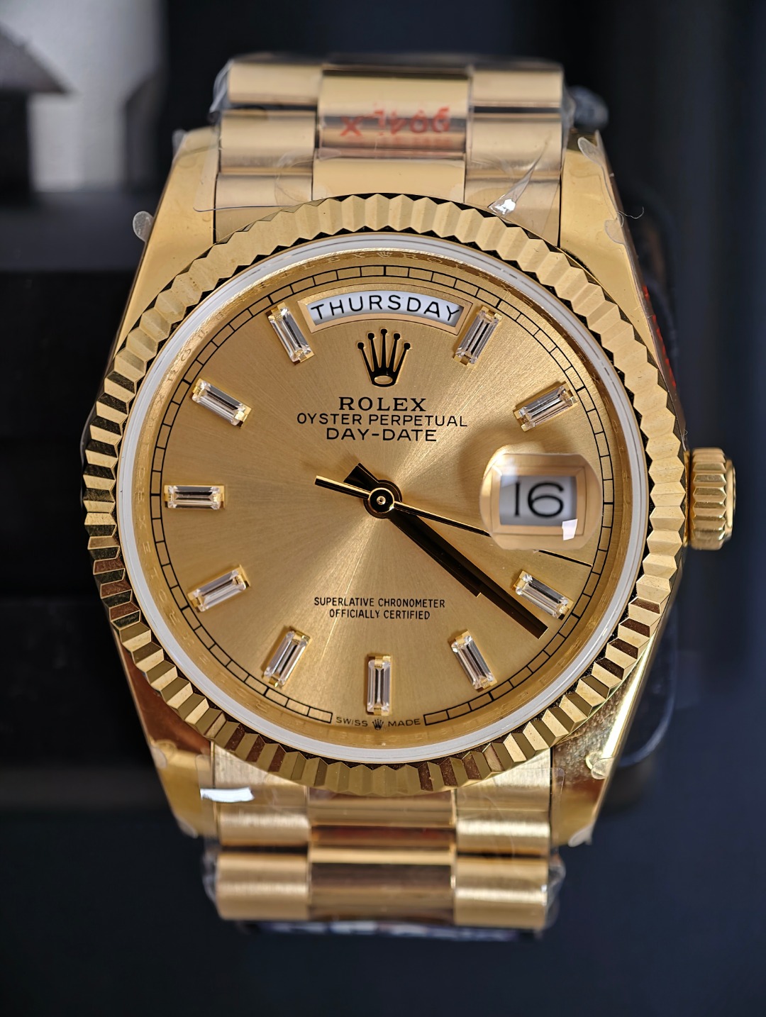 Rolex Yellow Gold Daydate, Gold dial